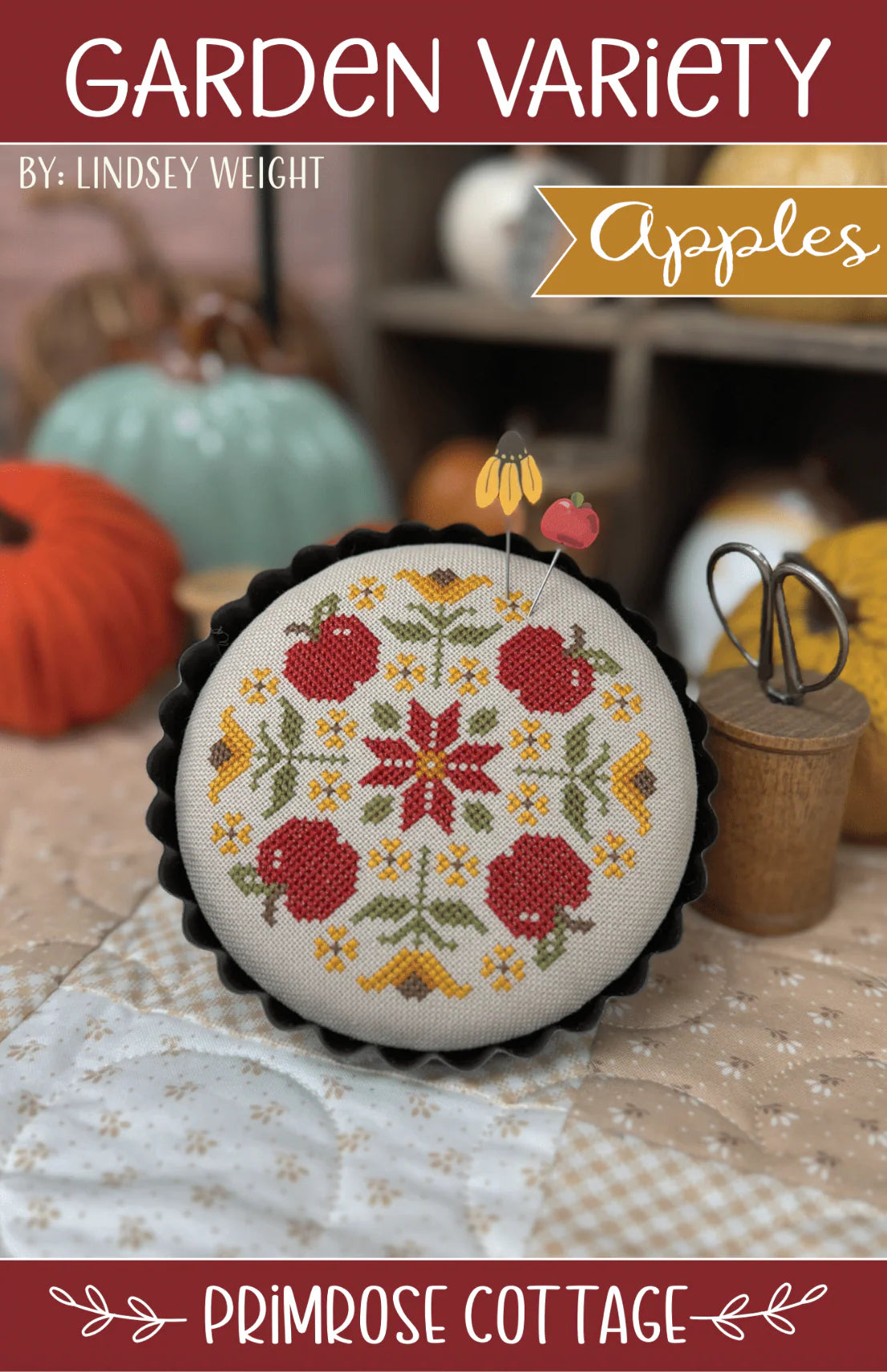 Garden Variety Apples Cross Stitch Pattern