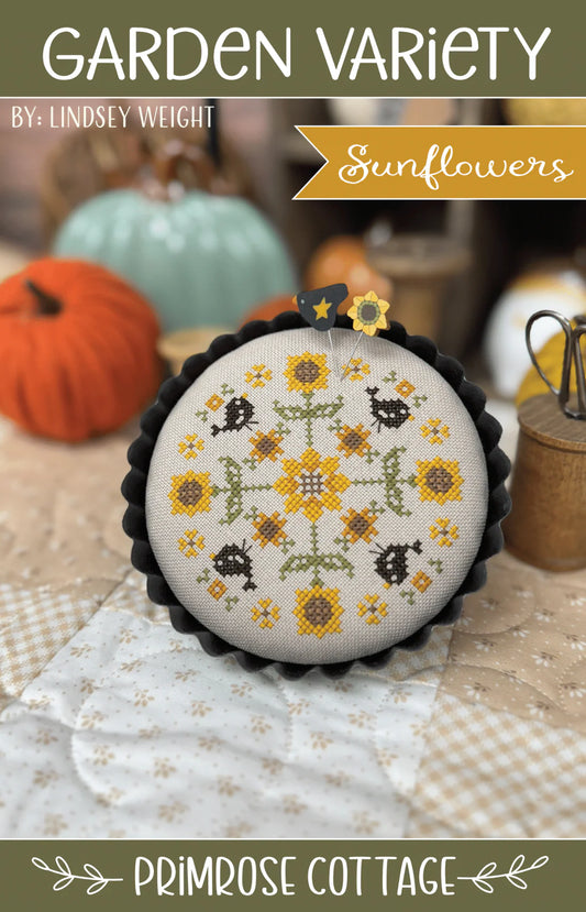 Garden Variety Sunflowers Cross Stitch Pattern