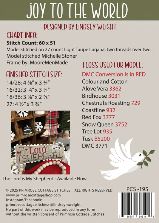 Joy to the World Cross Stitch Pattern