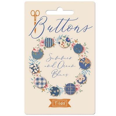 Tilda Creating Memories – Summer Fabric-Covered Buttons (10 pcs)