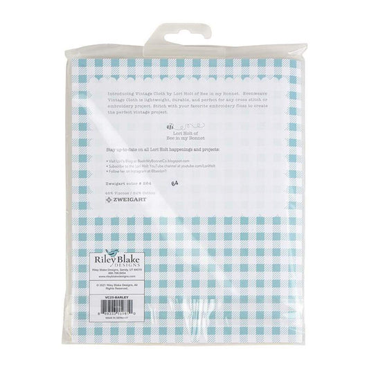 Vintage Cloth – Barley 25 Count Evenweave (19" x 27")