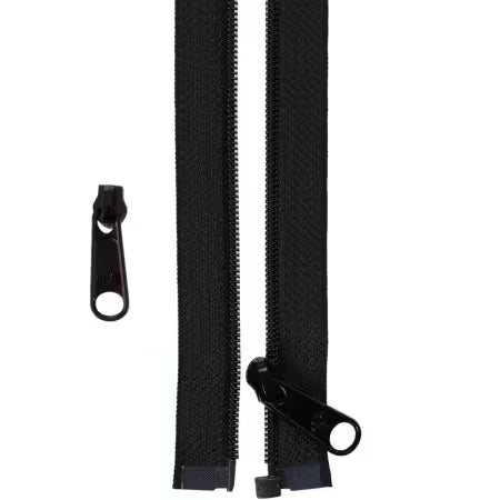 By Annie 50in Separating Zipper + Extra slide - Black