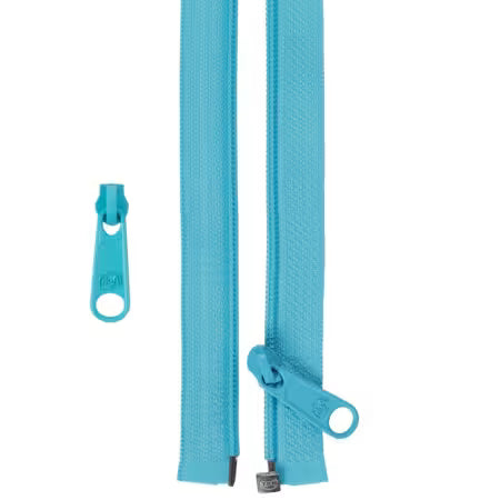 By Annie 50in Separating Zipper + Extra Slide - Parrot Blue