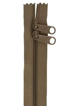 By Annie 30" Double Slide Zipper – Khaki