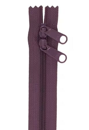 By Annie 30" Double Slide Zipper – Eggplant