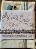 Baby, It’s Cold Outside Dishtowel Embroidery Kit – Bareroots