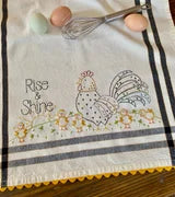 Rise & Shine Embroidery Dishtowel Pattern – Bareroots