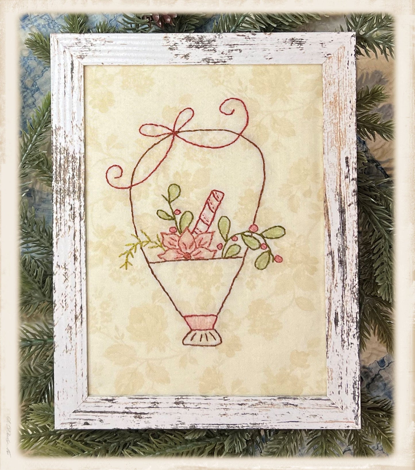 A Tisket A Tasket December Basket Embroidery Pattern – Plumcute
