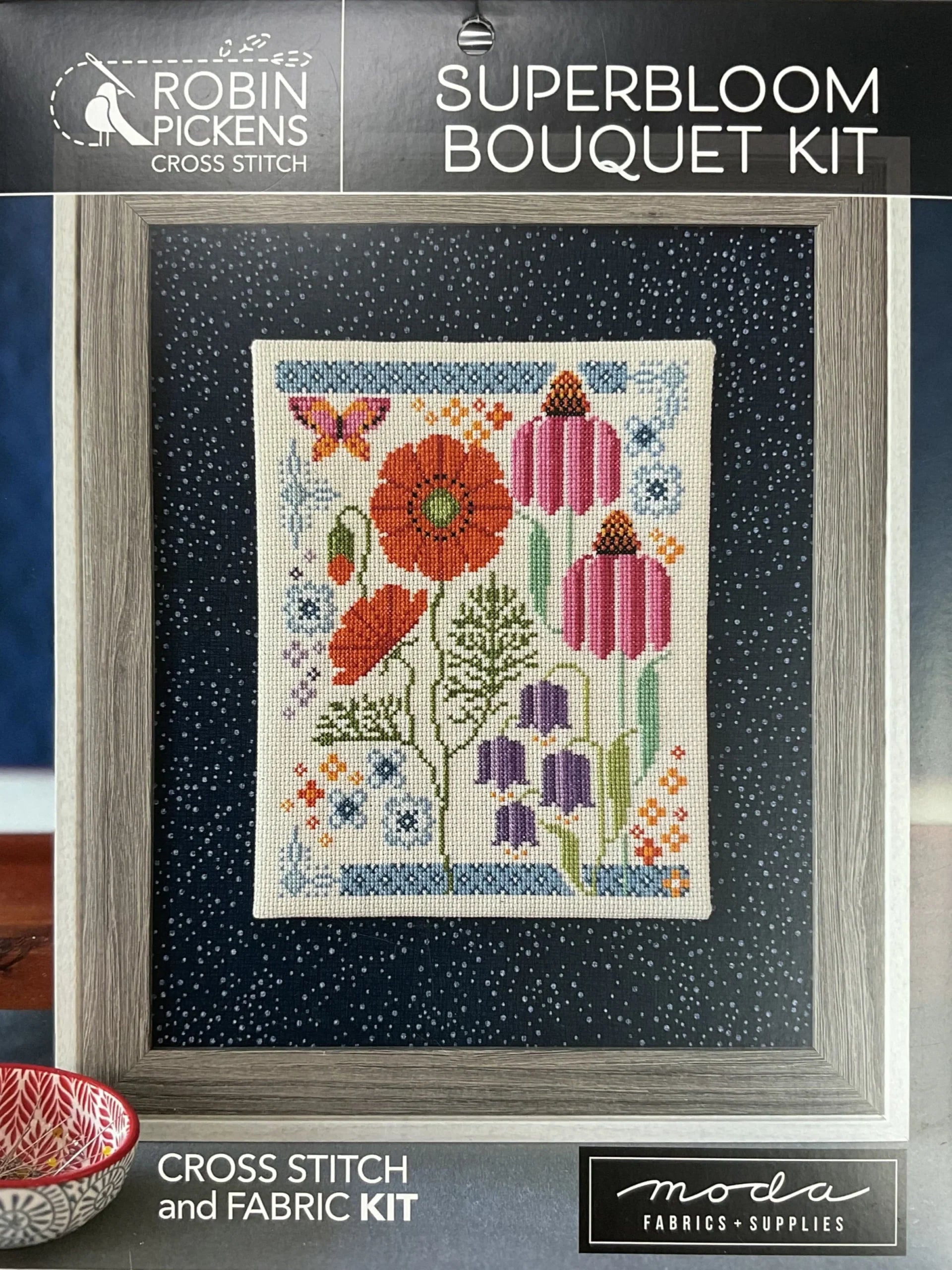 Superbloom Bouquet Cross Stitch Kit
