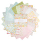 Little Posies by Cayla Naylor  10 Inch Stacker and the fabrics fanned out around the center Layer Cake