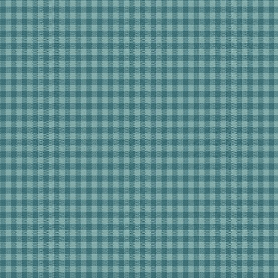 Quiltessential Minis Mini Gingham – Peacock by Laundry Basket Quilts
