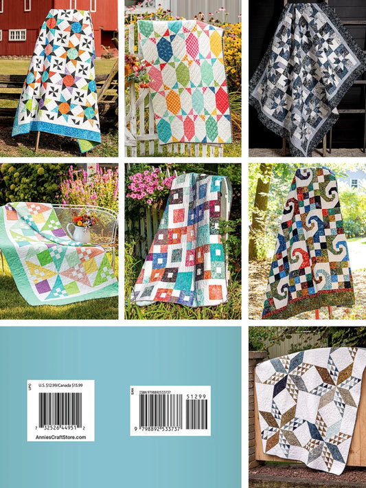 Collection of various quilt patterns displayed in a collage format.