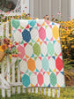 Quilt from Forever Fabulous Fat Quarter Quilts book hanging on fence.  