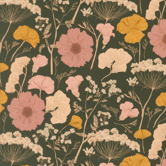 Petalush Pine Pressed Flower Florals Fabric – Kiley’s Quilt Room