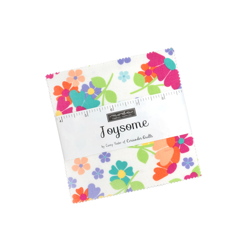 Joysome Charm Pack of 42 precut 5-inch squares by Corey Yoder for Moda Fabrics, 29250PP