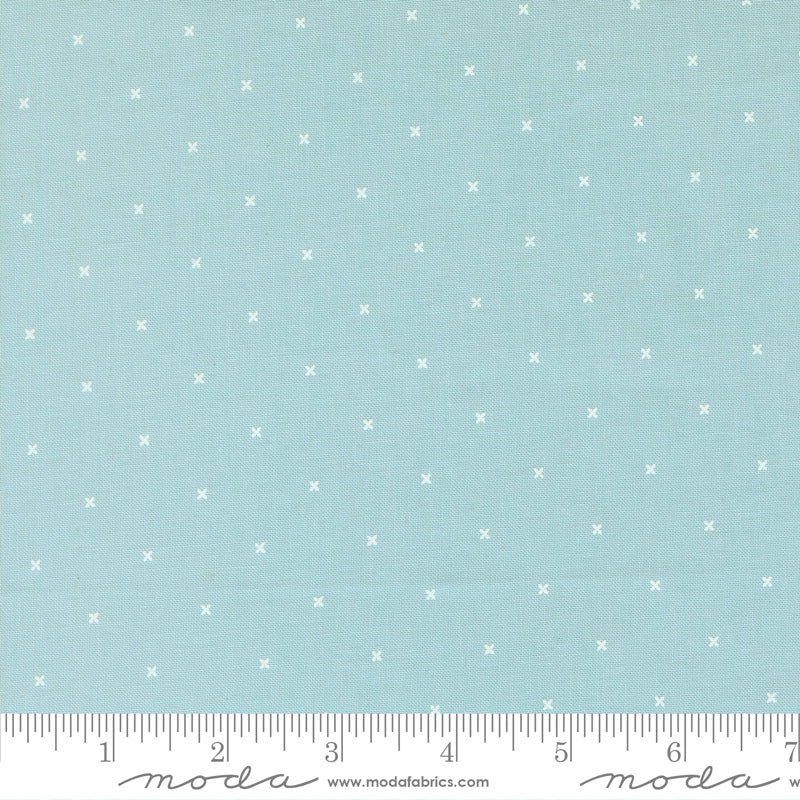 Tiny Peel in Sky, a light blue, small-scale blender quilting fabric from the Joysome collection by Corey Yoder for Moda Fabrics, 29257-20