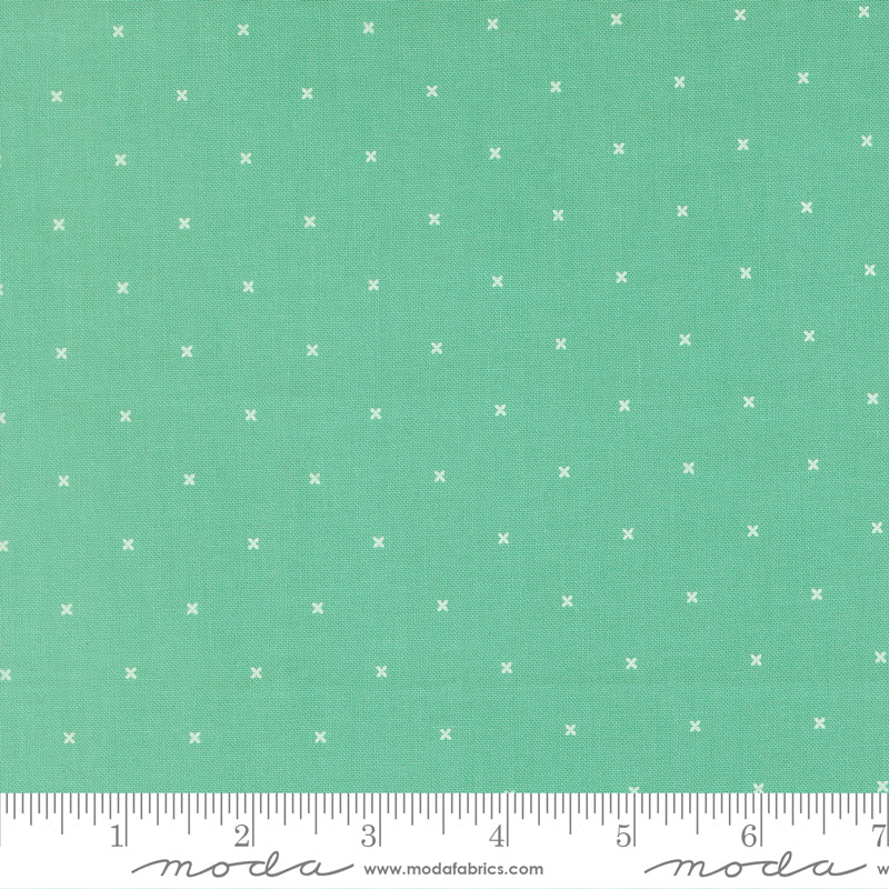 Tiny Peel in Peacock, a peacock blue, small-scale blender quilting fabric from the Joysome collection by Corey Yoder for Moda Fabrics, 29257-24