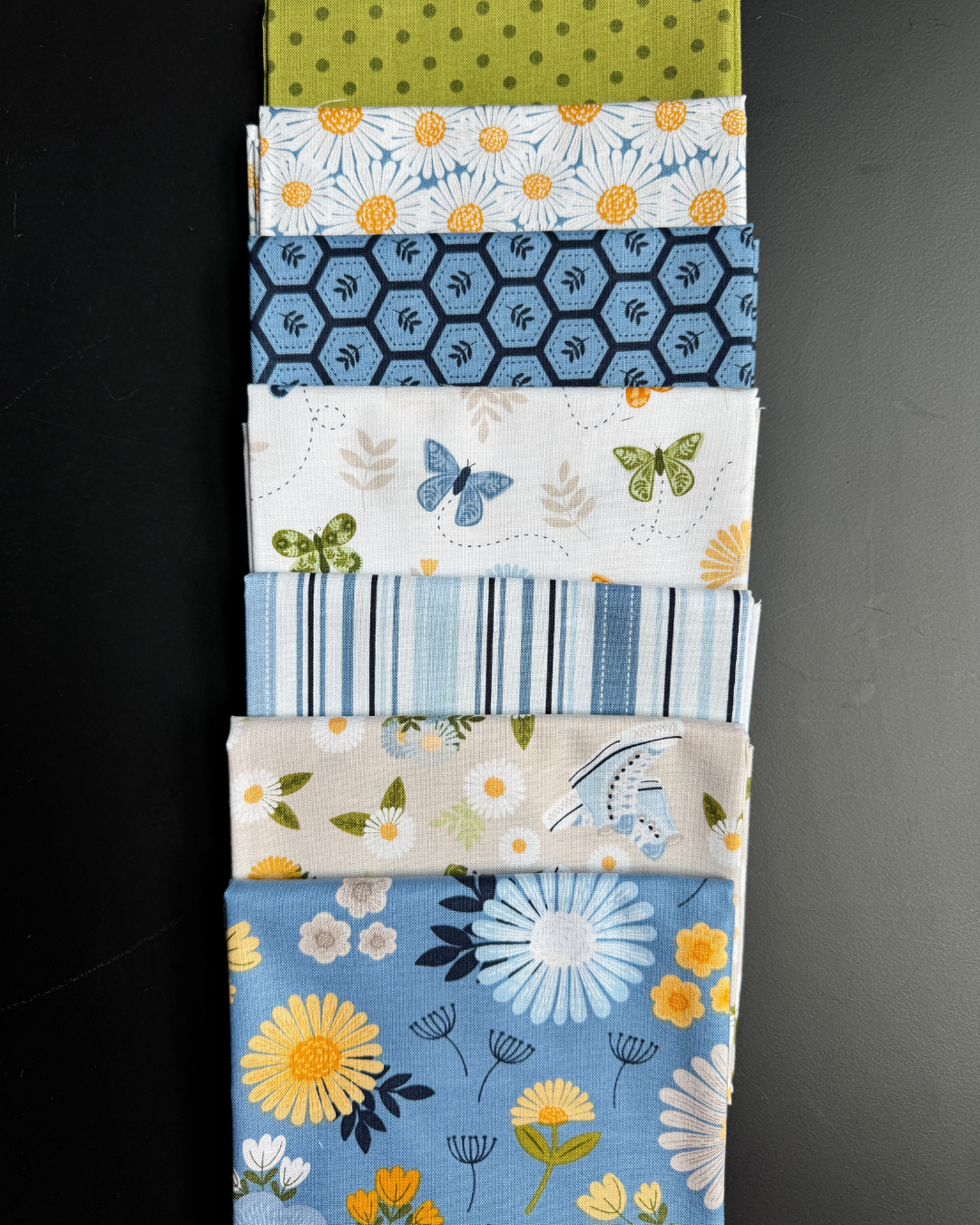 Sunshine and Dandelions Petite Fat Quarter Bundle | Choose Cloud, Blue, or Navy