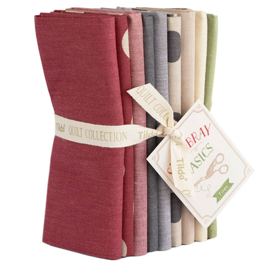 Tilda Seasonal Chambray Fat Quarter Bundle 9pc – Winter Hues