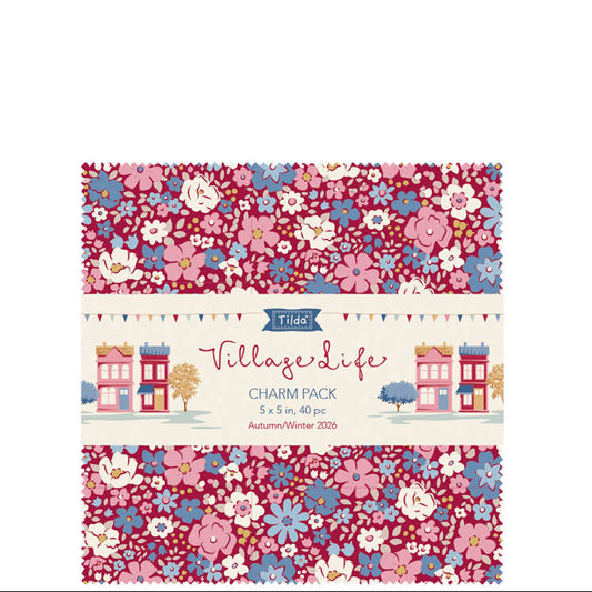 Village Life fabric collection in a charm pack