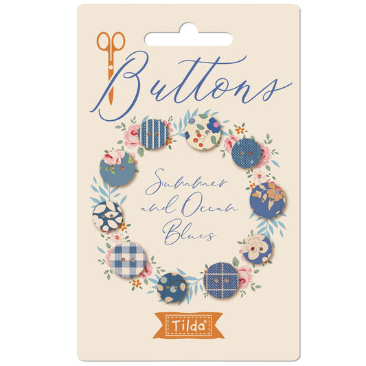 Tilda Creating Memories – Summer Fabric-Covered Buttons (10 pcs)