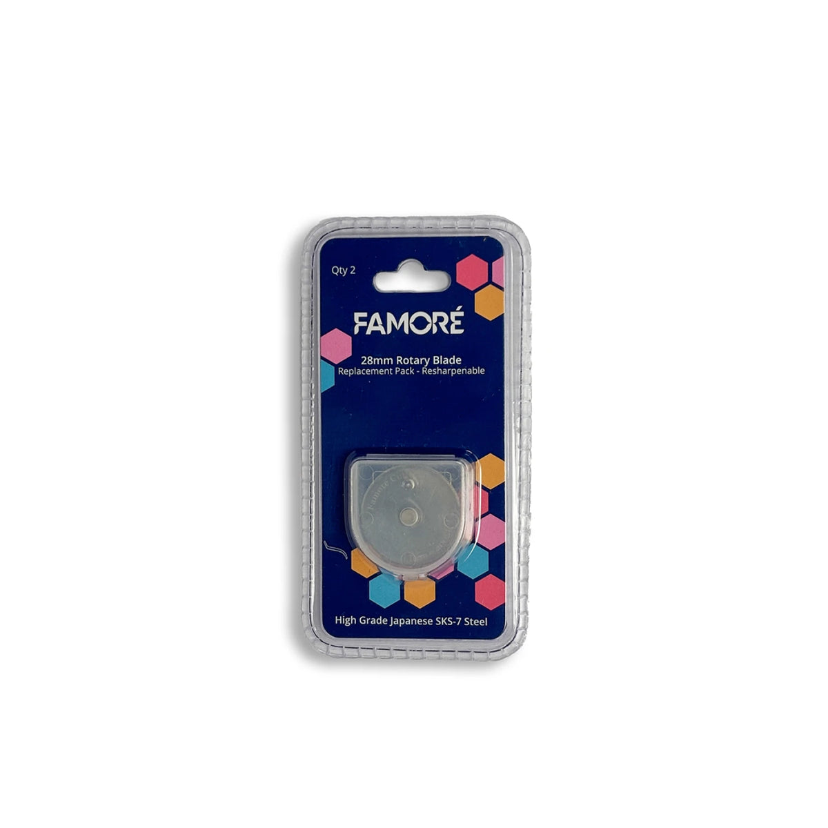 Famore 28MM Rotary Blade Replacement - 2 pack
