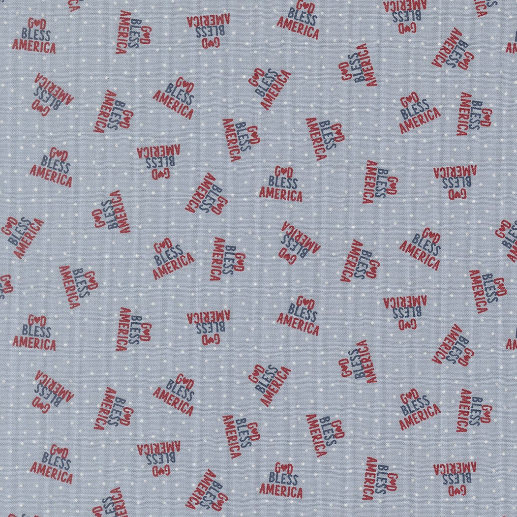 Independence Day Splash God Bless America Text