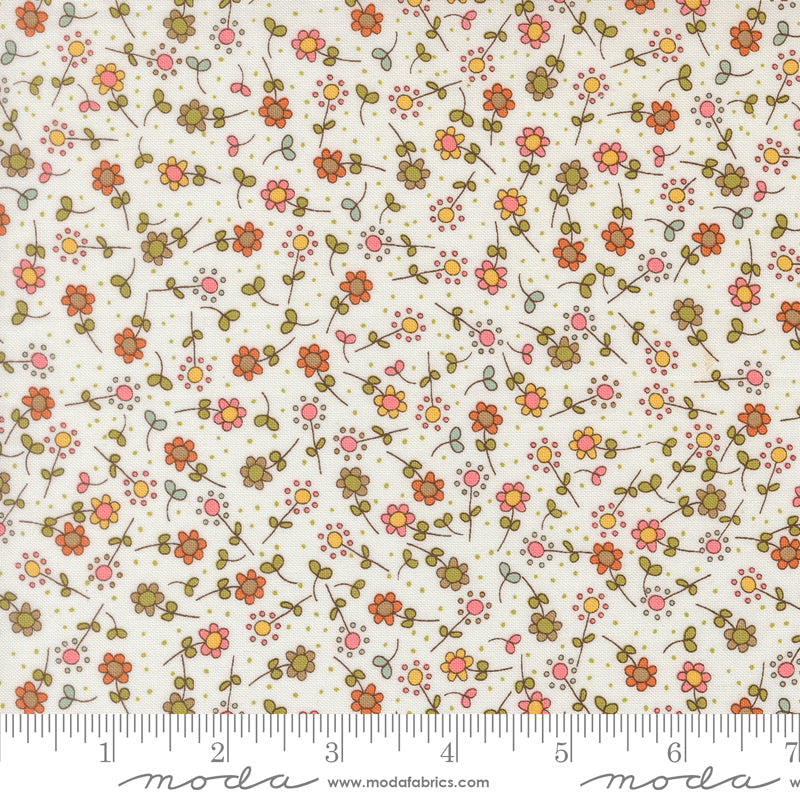 Bug Collector Meadow small floral on Cloud, quilting fabric by Sweetwater for Moda Fabrics, 55733-11