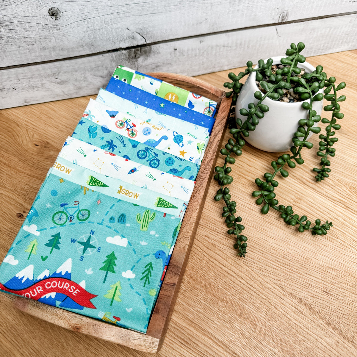 Brave Your Way Lagoon 8-Piece Petite Fat Quarter Bundle