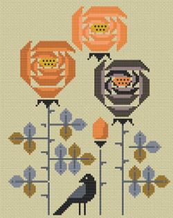 Visitor to the Garden Cross Stitch Pattern – Robin Pickens
