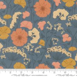 Petalush Denim Pressed Flower Florals Fabric – Kiley’s Quilt Room