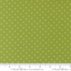 Bloomsberry Favorite Dot fabric in Leaf by Camille Roskelley for Moda Fabrics, SKU 55356 14.