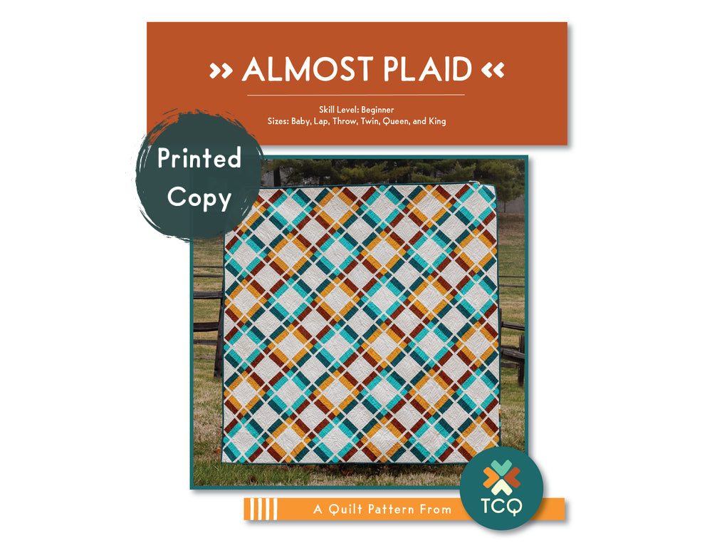 Almost Plaid printed quilt pattern by Trace Creek Quilting
