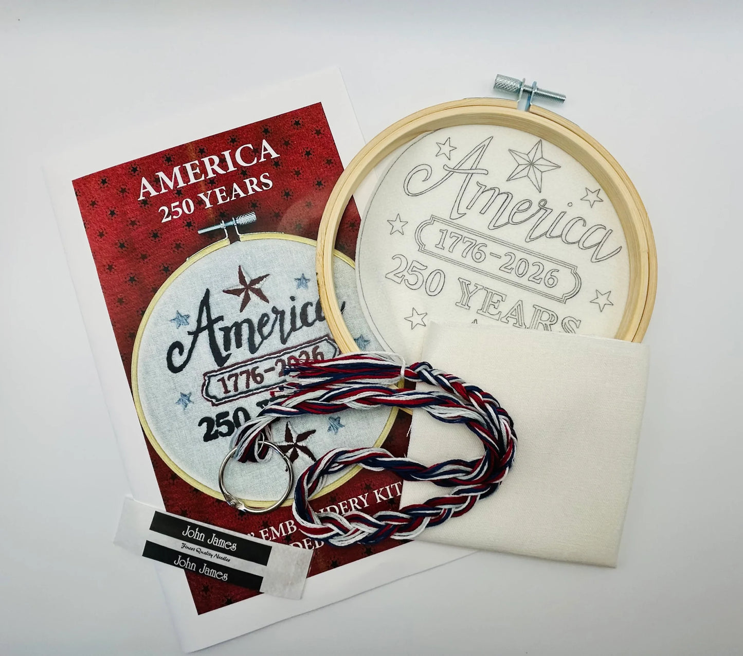 AMERICA 250 Years Embroidery Kit – Deb Strain DSS#021