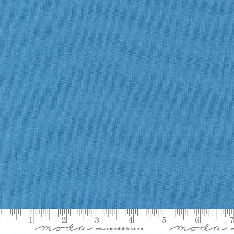 Bella Solid Coastal fabric swatch with ruler