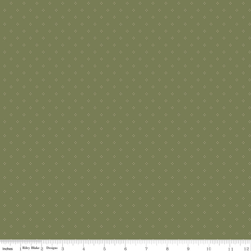 Threads of Grace Dots Green