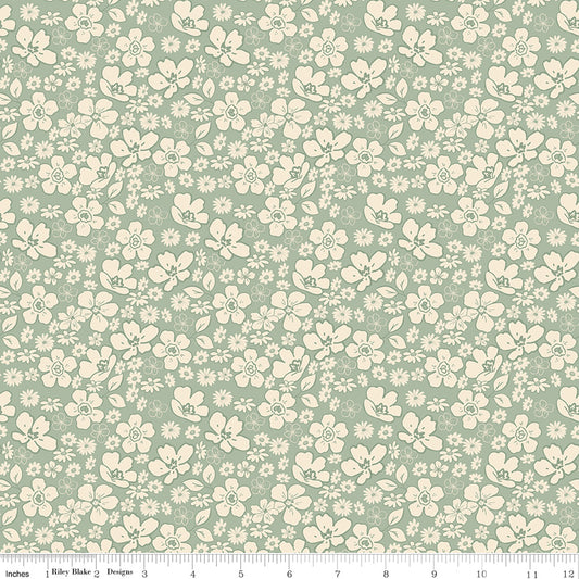 Morning Latte Tonal Floral Aloe