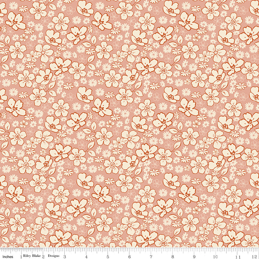 Morning Latte Tonal Floral Pink