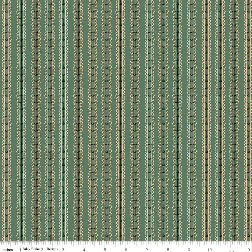 Morning Latte Stripes Green