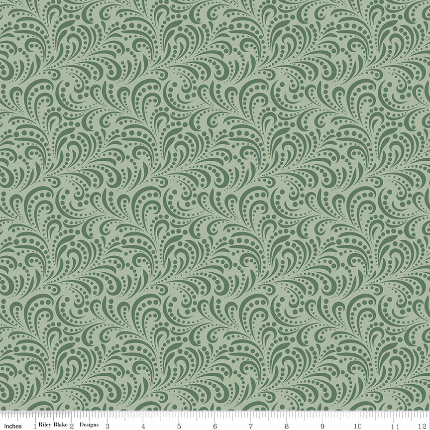 Morning Latte Swirls Green