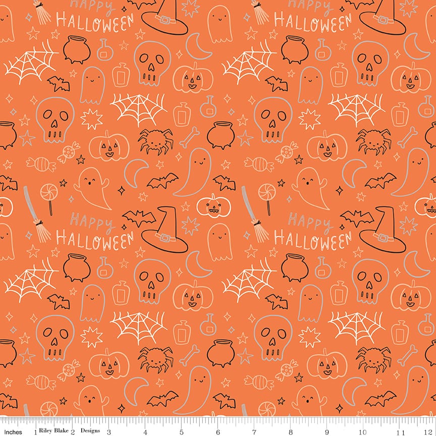 Frank and Friends Halloween Icons Orange