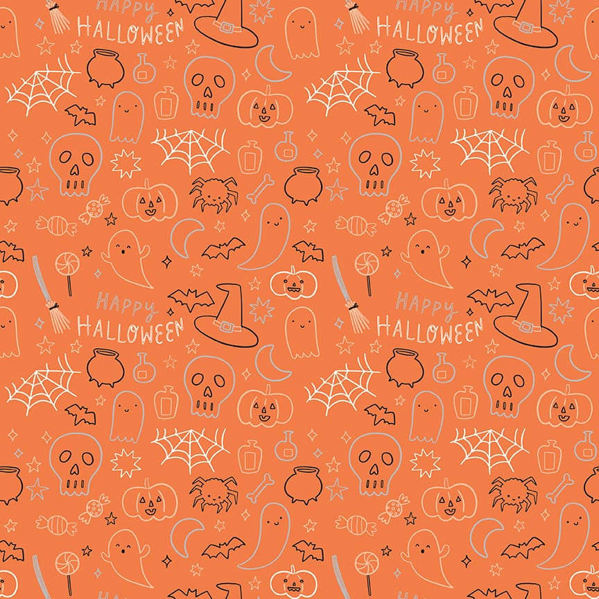 Frank and Friends Halloween Icons Orange