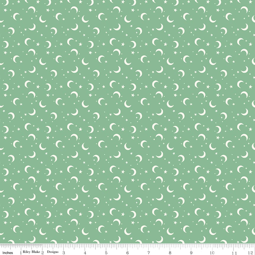 Frank and Friends Moon & Stars Green