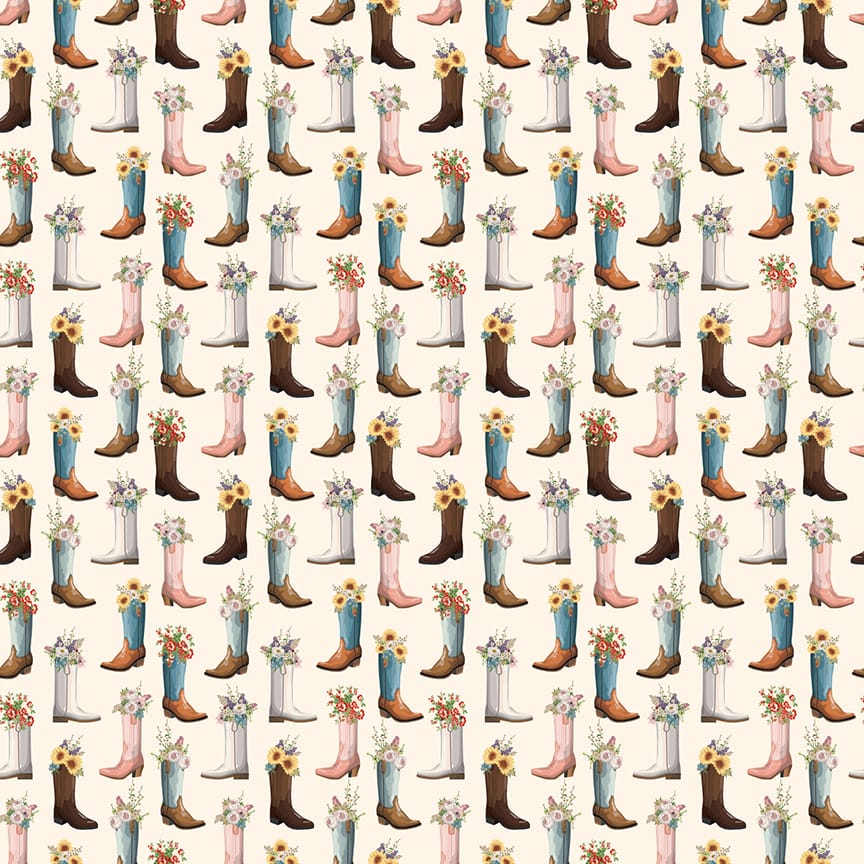 Cowgirl Boots Cream