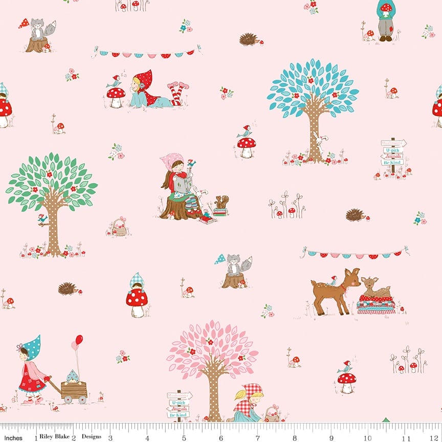 Whimsical Woodland Main Pink