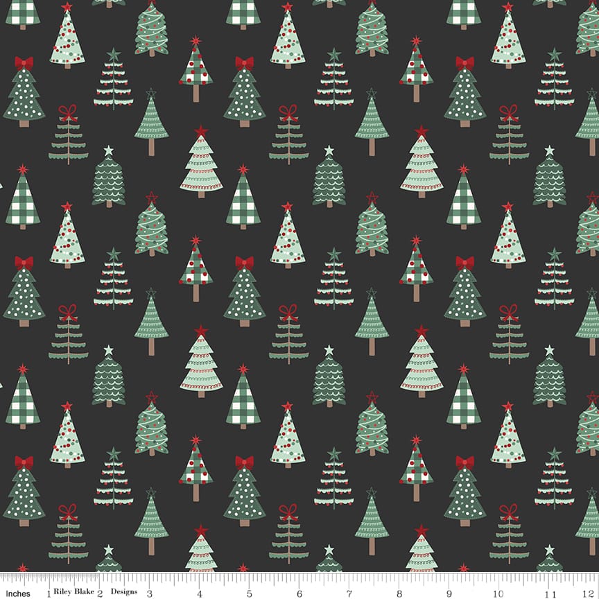 Evergreen Wishes Trees Black