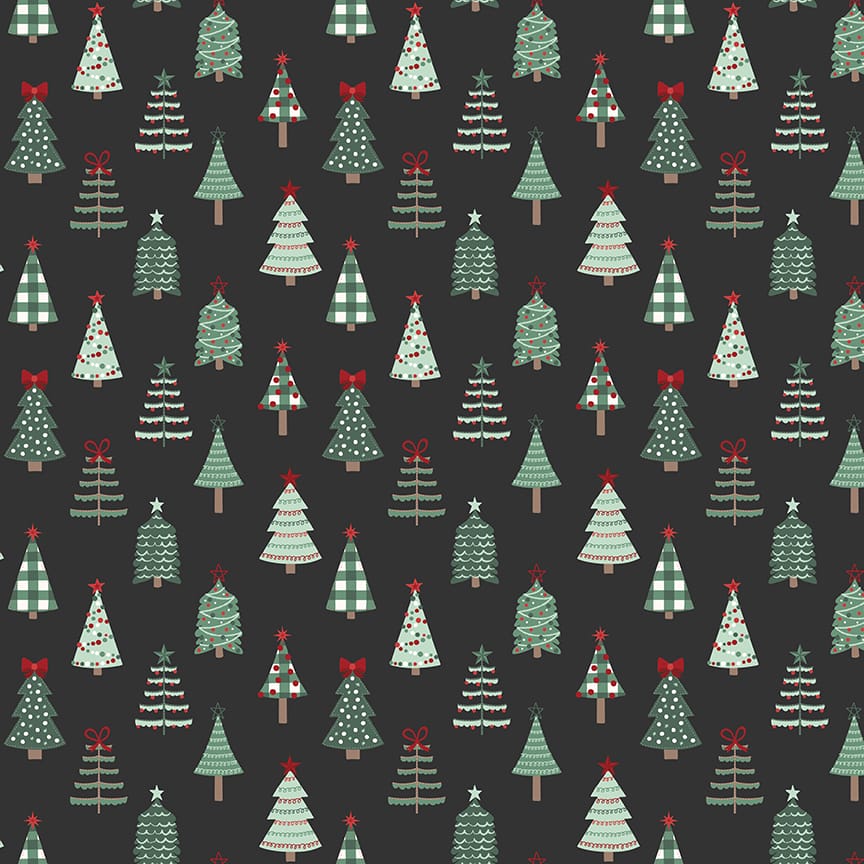 Evergreen Wishes Trees Black