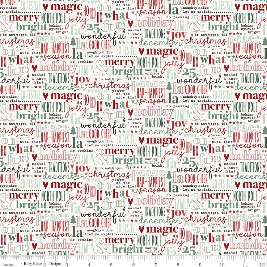 Evergreen Wishes Text Cream