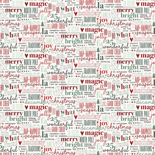Evergreen Wishes Text Cream