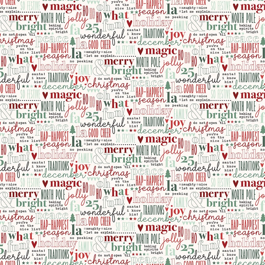 Evergreen Wishes Text Cream